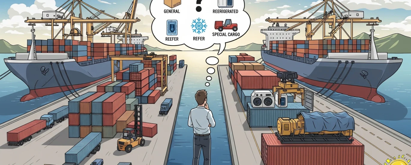 pilih ekspedisi umum atau khusus kontainer