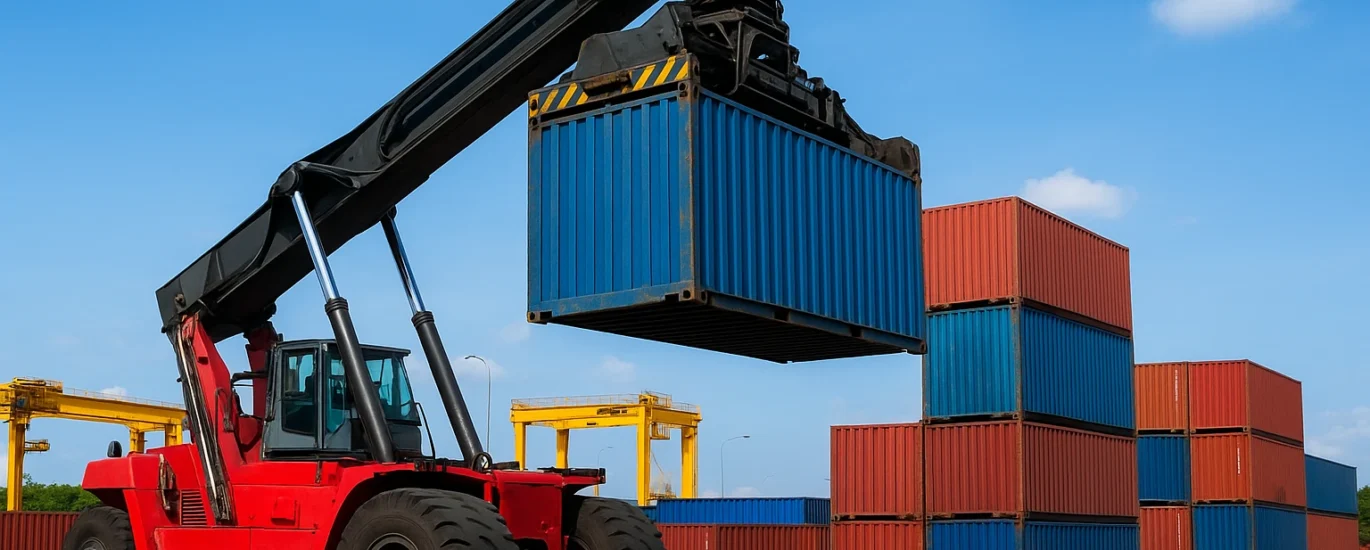 peralatan bongkar muat kontainer palu